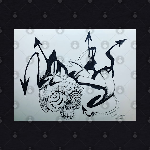 Mesmer-Eyelash Skull Directing Dreams by Octo30